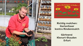 Richtig mulchen Gartenfaser kontra Rindenmulch [upl. by Satterfield]