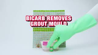 DriPak Bicarbonate of Soda Cleaning Grout [upl. by Aissatsana]