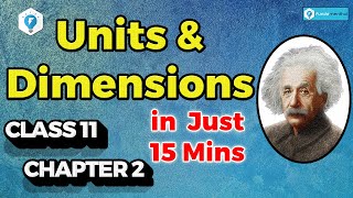 Units and Dimensions class 11 physics chapter 2 in one shot  Narendra Sir IITB 2003 AIR 445 [upl. by Heyer]