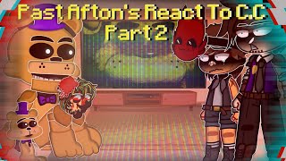 Past Afton Family React To Future CC Afton Part 2Gacha ClubMy AU [upl. by Hilario]