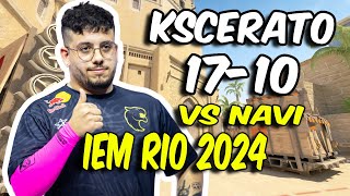 CS2 POV  FURIA KSCERATO 1710 vs NAVI Mirage  IEM Rio 2024 [upl. by Laurena922]