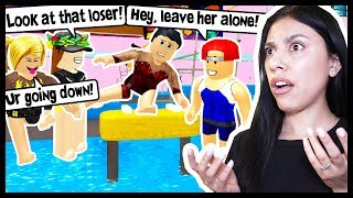 MY BOYFRIEND QUIT THE TEAM HIS TEAMMATES ARE BULLIES  Roblox Roleplay  Gymnastics Superstar [upl. by Ecinev]