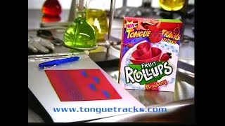 New Fruit RollUps Tongue Tracks Tattoos Commercial Nickelodeon NIKP 53 July 13 2005 [upl. by Aguie]