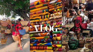 A Day at Art and Craft Market in Accra Ghana [upl. by Mendez]