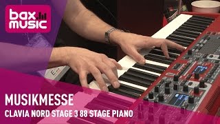 Clavia Nord Stage 3 88 stage piano  Musikmesse 2017 [upl. by Studnia]