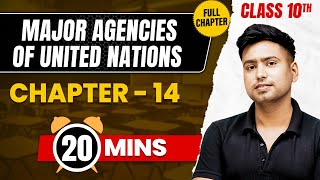 MAJOR AGENCIES OF UNITED NATIONS in 20 Mins  Complete Chapter Mind Map  Class 10 ICSE HISTORY [upl. by Eener211]