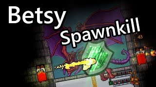 NERFED Terraria  Betsy Spawnkill World Record [upl. by Iamhaj]