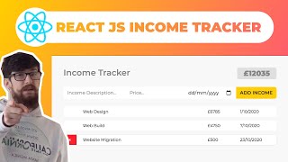 Build an Income Tracker in ReactJS  useState useEffect useRef [upl. by Foscalina769]