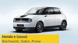 Honda e 2020 – Reichweite Daten Preise  ADAC [upl. by Shermy]