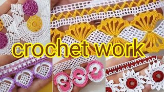 Easy crochet work design amp hand work idea [upl. by Mikaela615]