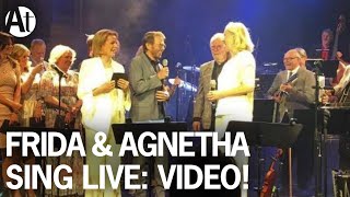 ABBA REUNION Frida amp Agnetha sing The Way Old Friends Do LIVE at Berns Stockholm June 2016 [upl. by Ailedamla63]