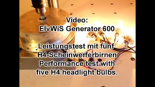 Windrad selber bauen  ElvWiS Generator 600 Scheibengenerator Windrad vertikal Windkraft nutzen [upl. by Kila968]