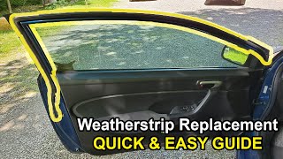 How to Replace WEATHERSTRIP Honda Civic 20062011 [upl. by Niawd]