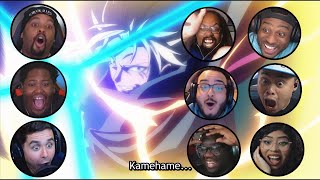 Youtubers React to Veldoras HadoukenKamehameha moment Tensei Shitara Slime Datta Ken episode 23 [upl. by Nnyleuqcaj]