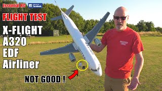 XFLIGHT \ XRP \ SUPREME HOBBY A320 TWIN 50mm EDF AIRLINER ESSENTIAL RC FLIGHT TEST [upl. by Rehttam]