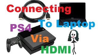 Trying To Connect My PS4 To My Laptop With HDMI [upl. by Jenkins846]