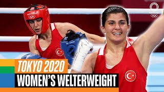 🇹🇷 🥊 Busenaz Surmeneli wins 1st ever Womens Welter Olympic Gold  Tokyo Replays [upl. by Cam242]