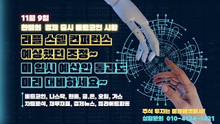 11월 10일 한쌤의증시코인경제시황  스웰 컨퍼런스 끝나면 흔들릴거라 했다 이제 미국 임시 예산안통과 대비하세요 [upl. by Uliram]