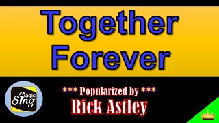 🎤Vocal Guide🎤 Together Forever  Rick Astley Karaoke  MagicSing [upl. by Licha]