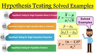 Hypothesis Testing Solved Problems  Hypothesis testing examples and solutions  Hypothesis testing [upl. by Atiuqihs28]