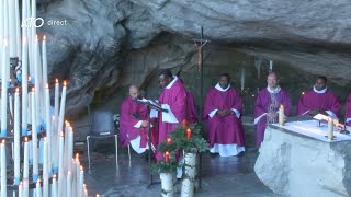 Messe de 10h à Lourdes du 18 décembre 2023 [upl. by Asin]