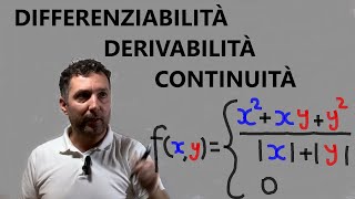 Differenziabilità derivabilità continuità funzioni a due variabili [upl. by Fran]