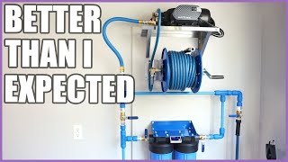 Complete Wall Mounted Pressure Washer Install Custom Setup [upl. by Iddo]