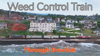 Weed Control Train through Dawlish [upl. by Enomsed]