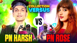 Pn Harsh vs Pn Rose  My Girlfriend Challenged Me For Collection Versus  Garena Free Fire [upl. by Ain]