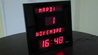 Horloge calendrier digitale  Faciliter la lecture de lheure pour malvoyants [upl. by Assyral]