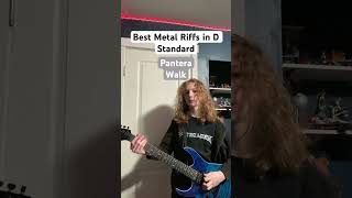 Best D Standard Metal Riffs metal music guitar electricguitar metallica gojira pantera [upl. by Sanfred]