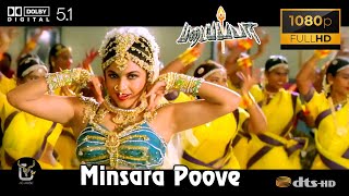 Minsara Poove Padayappa Video Song 1080P Ultra HD 5 1 Dolby Atmos Dts Audio [upl. by Mommy580]