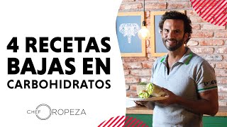 Recetas Bajas en Carbohidratos para comer y cenar saludable  ChefOropeza [upl. by Alliuqal]