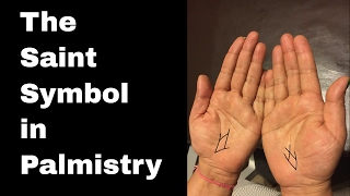 Indian Palmistry Symbols The Saint Symbol and Protection on the Palm [upl. by Oivat]