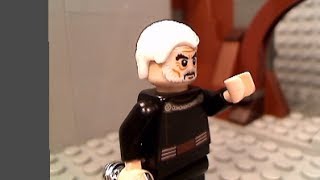 Lego Star Wars Yoda vs Count Dooku [upl. by Annovy]