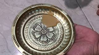 How to Polish Brass pooja item at home brasso clining stainlesssteel polishwork poojaitem [upl. by Nye]