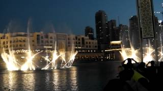 Dubai Fountains and The Address Hotel [upl. by Cath491]