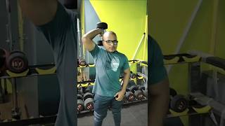 Tricep Day Singh hand Overhead Extension tricepworkout fitness [upl. by Reynold439]