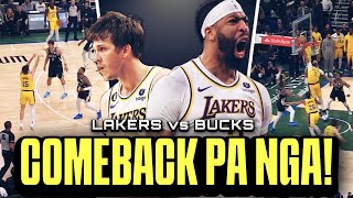 COMEBACK pa nga Talo pa pero nanalo pa ang Lakers sa OT Reaves at Davis Bumuhat Lakers vs Bucks [upl. by Huskey]