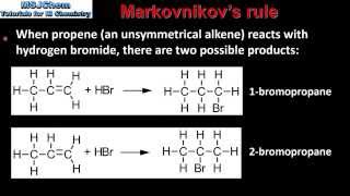 201 Markovnikovs rule HL [upl. by Elsi300]