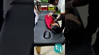 Chiropractic adjustment for Kyphosis indianchiropractic chiropractic skelcure kochi kerala [upl. by Wisnicki]