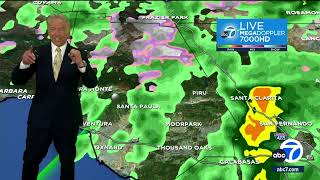 SoCal seeing chance of flash flooding tornado with storm [upl. by Jarib]