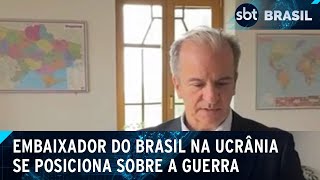 quotO Brasil não é neutro na guerraquot diz novo embaixador na Ucrânia  SBT Brasil 171024 [upl. by Rabkin]