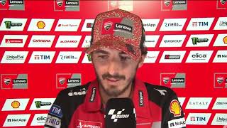 Pecco Bagnaia amp Álex Márquez talk About Crash in aragongp [upl. by Netsriik]