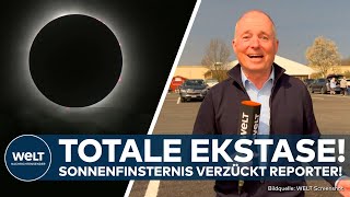 SONNENFINSTERNIS quotTotal Fantastischquot Korrespondent im Kernschatten [upl. by Nilam]