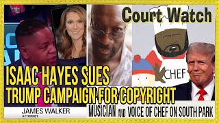 Isaac Hayes Sues TRUMP campaign for Copyright Breach Using his song at Trump Rally [upl. by Helen]