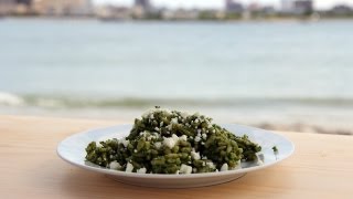 Orzo with Spinach Pesto Recipe  Laura Vitale  Laura in the Kitchen Episode 428 [upl. by Nomolas535]