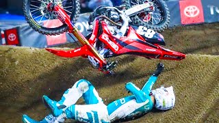 MOST HORRIBLE MOTOCROSS CRASHES HD  INSANE MOTOCROSS MOMENTS 🤯 [upl. by Acirtal]