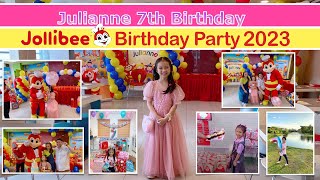 YanYan 7th Birthday🎈  Jollibee Birthday Party Theme 2023 🥳 [upl. by Yanaton48]