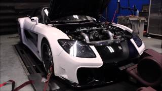 Adaptronic Single Turbo Rx7 Dyno Tuning [upl. by Torruella]